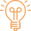 light bulb icon orange